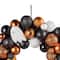 23.5" Orange, Black & White Ghost & Ornament Wreath by Ashland®